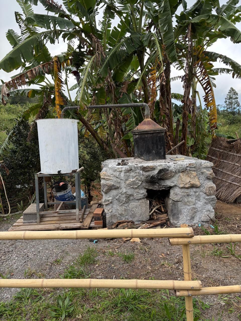 La cuisine en plein air, au feu de bois